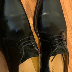 Magnani size 10 black tie up shoes